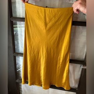 Nordstrom Code Mode gold skirt